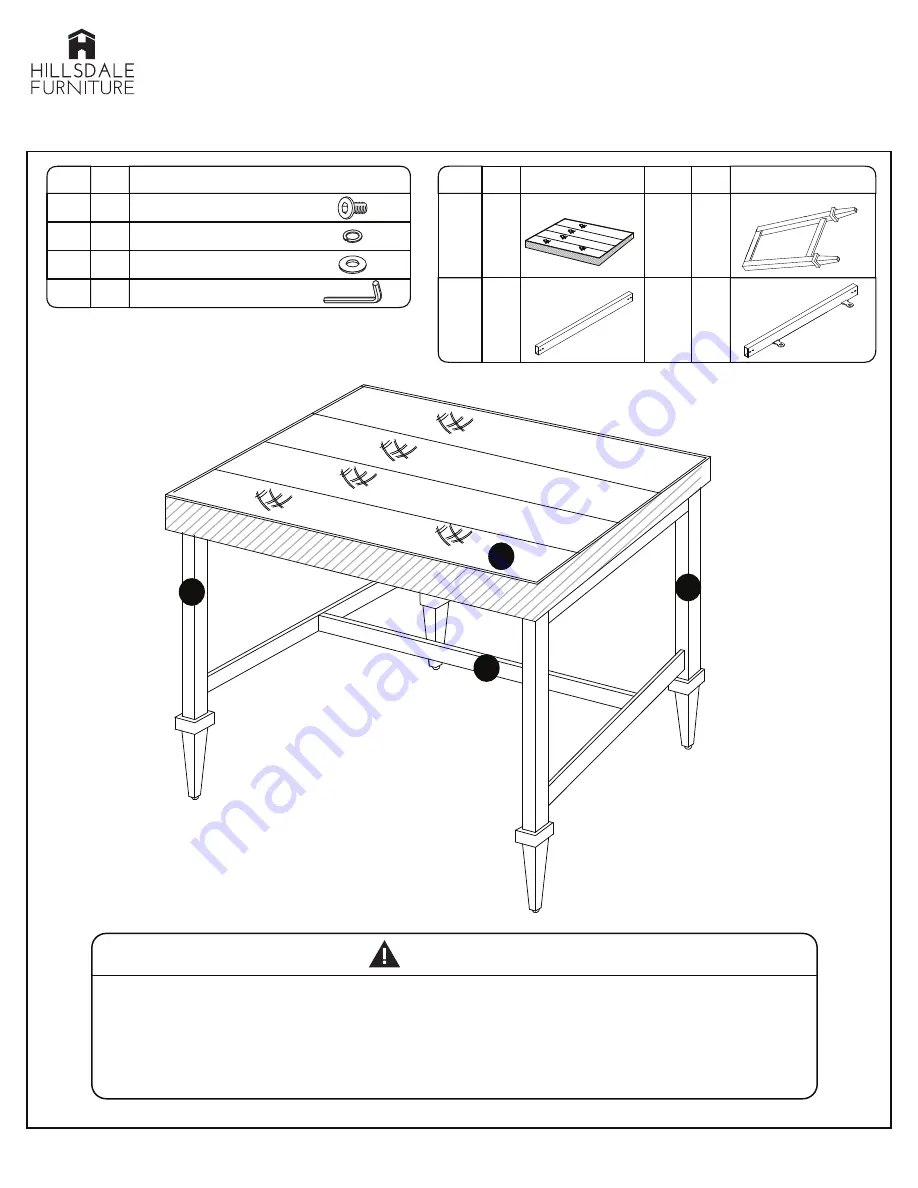 Hillsdale Furniture 4236-881 Quick Start Manual Download Page 1