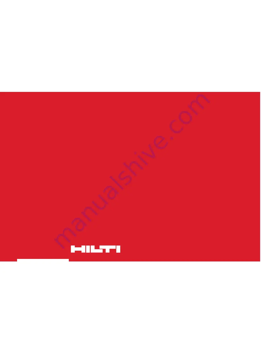 Hilti TE 5-DRS Operating Instructions Manual Download Page 1