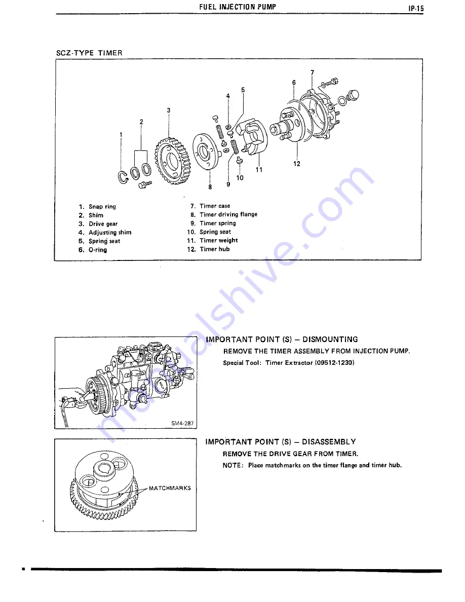 Hino Motors W04C-T Workshop Manual Download Page 159