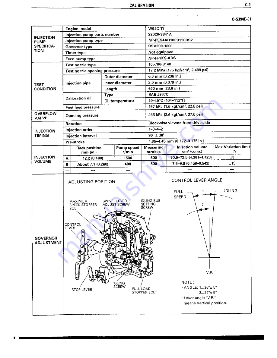 Hino Motors W04C-T Скачать руководство пользователя страница 215