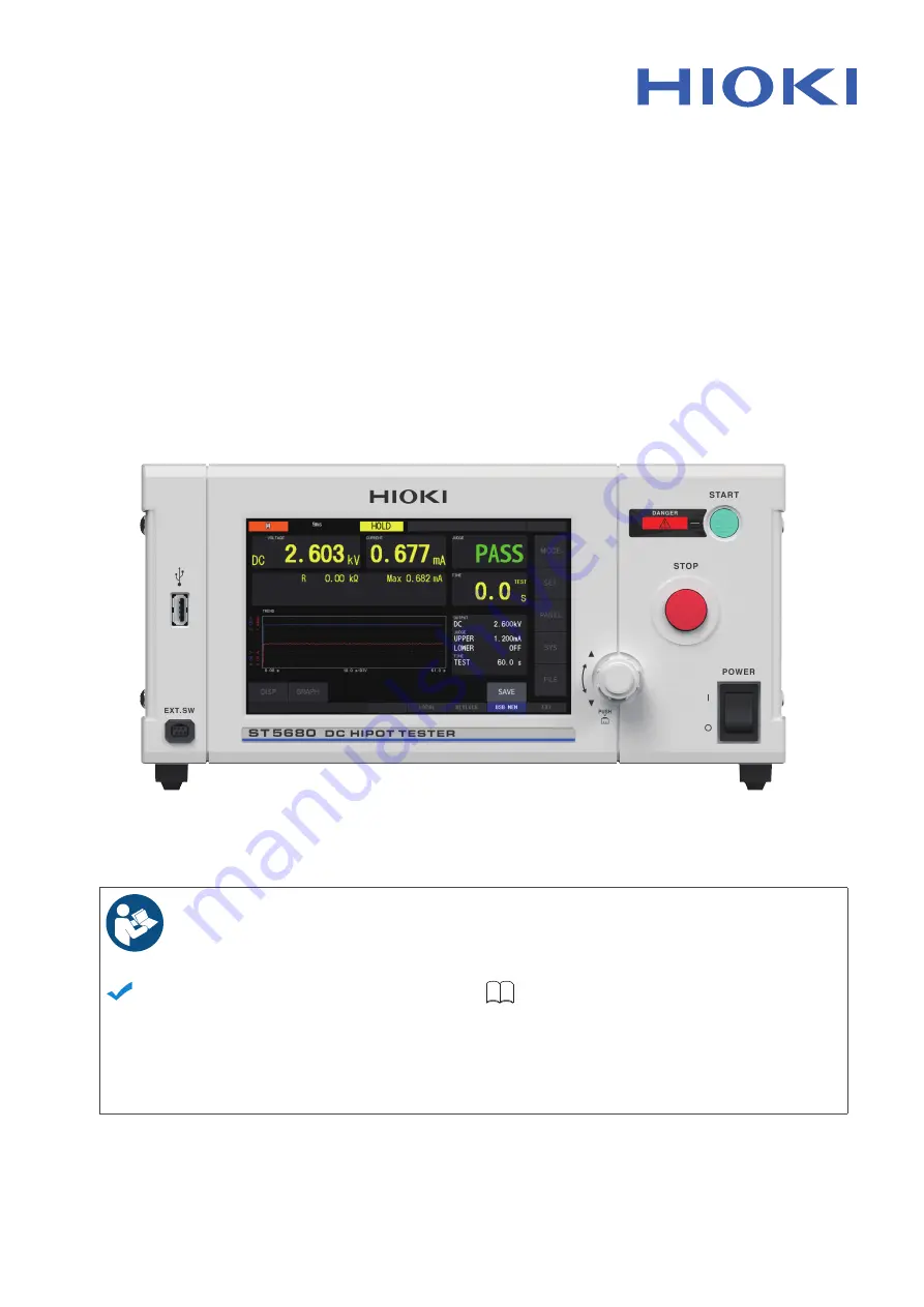 Hioki ST5680 Скачать руководство пользователя страница 1