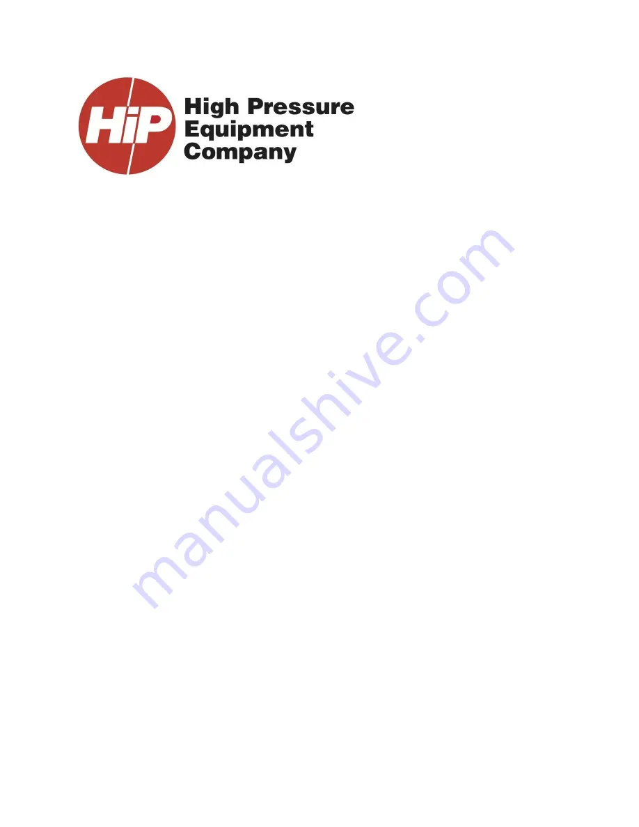 HiP HIP-10RV Maintenance Instructions Download Page 1