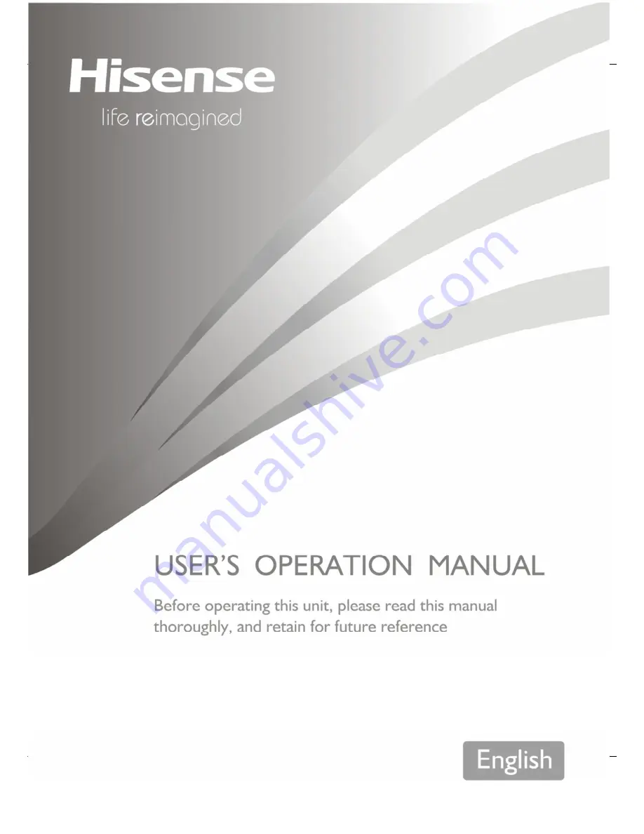 Hisense RB411N4BW1 User'S Operation Manual Download Page 1