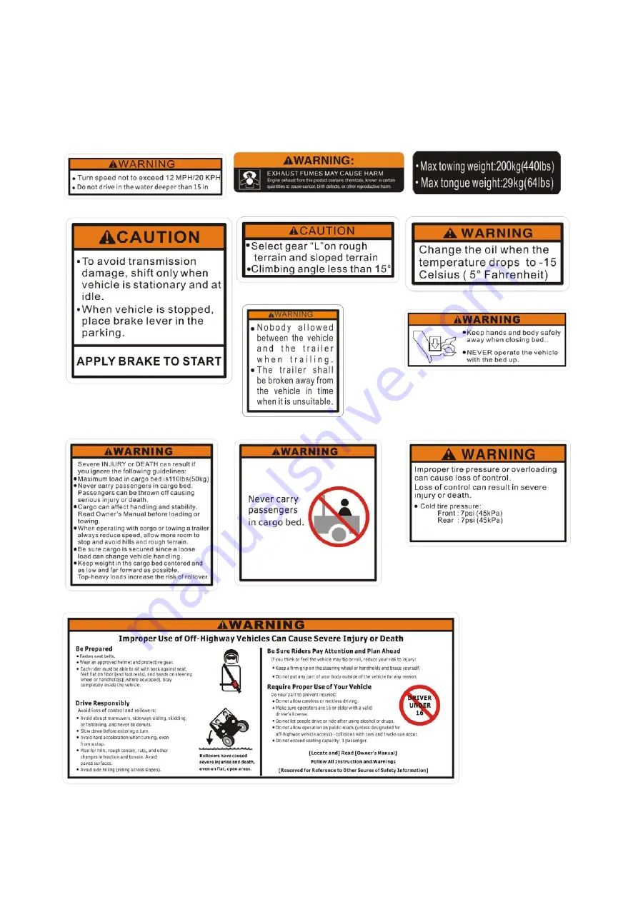 Hisun HS1P65MM Operator'S Manual Download Page 12