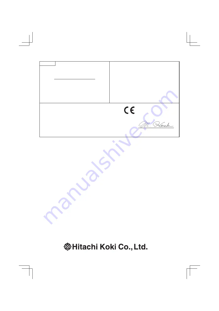 Hitachi Koki CG 24EBD Handling Instructions Manual Download Page 92