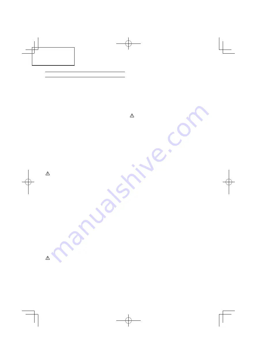 Hitachi Koki CG 31 EBS (L) Handling Instructions Manual Download Page 20