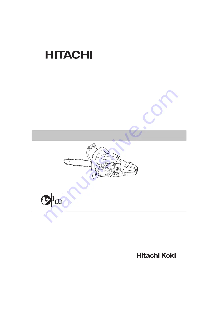 Hitachi Koki CS 40EA Handling Instructions Manual Download Page 2