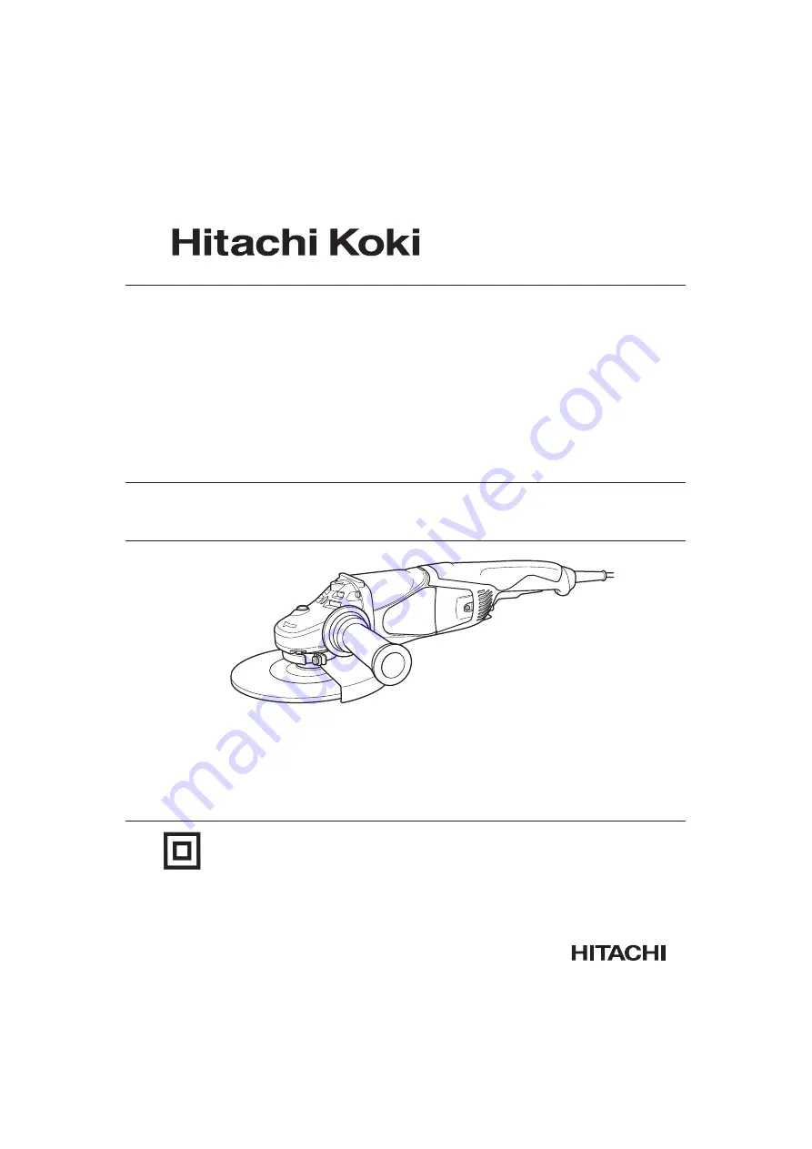 Hitachi Koki G 18MR Скачать руководство пользователя страница 1