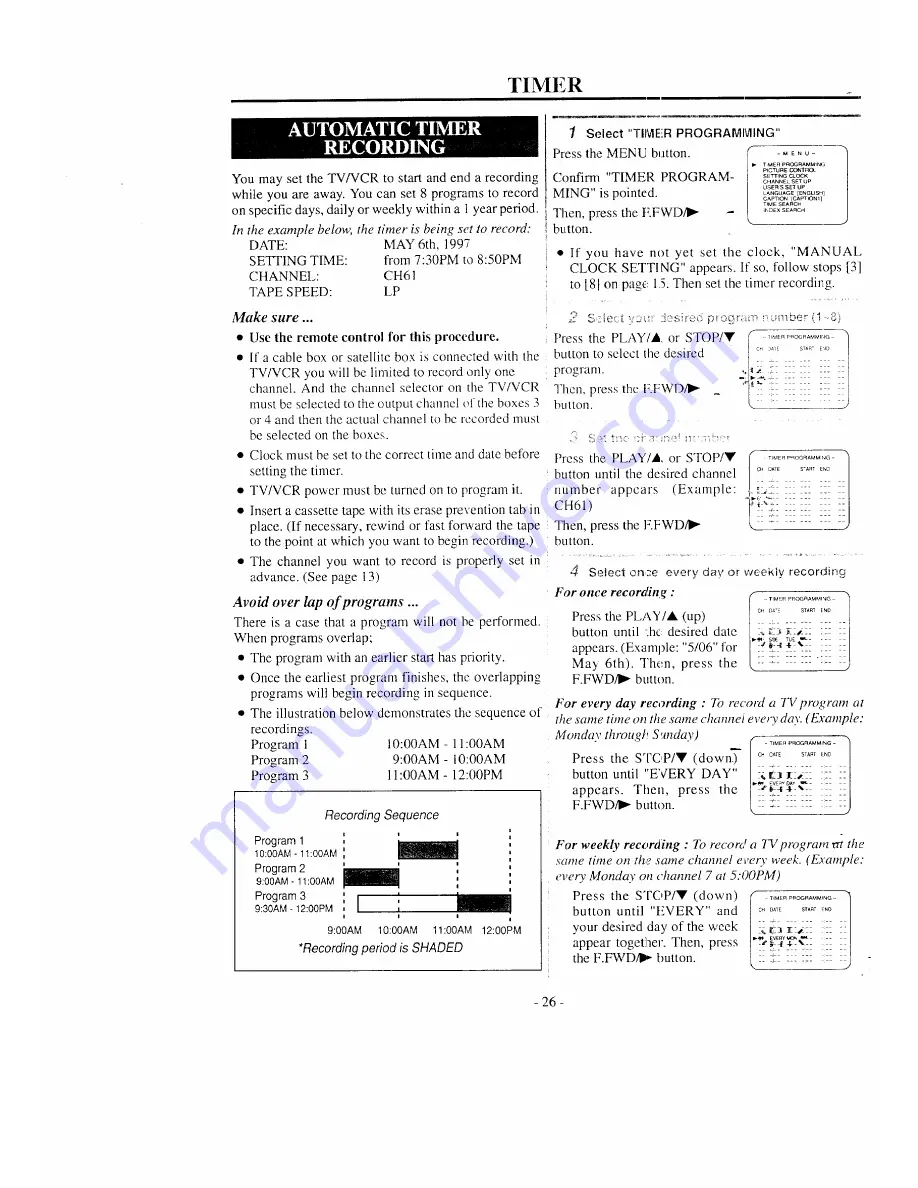 Hitachi 13VR8B Owner'S Manual Download Page 26