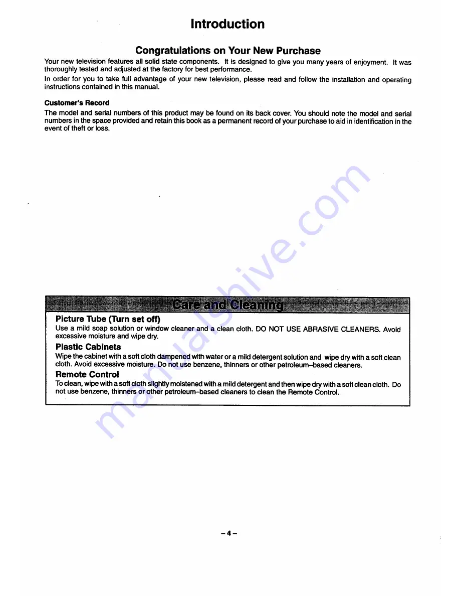 Hitachi 27CX28B Operating Manual Download Page 4