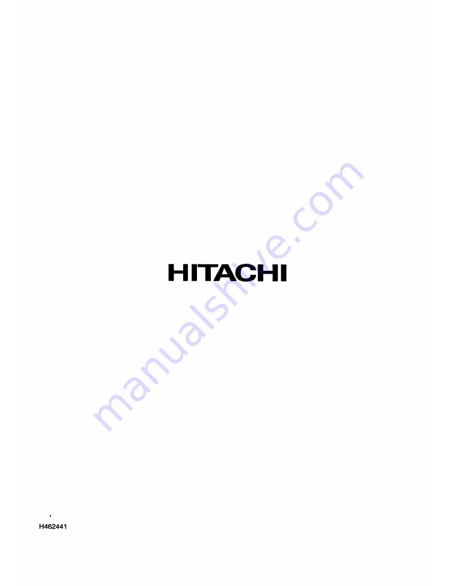 Hitachi 27CX28B Operating Manual Download Page 24