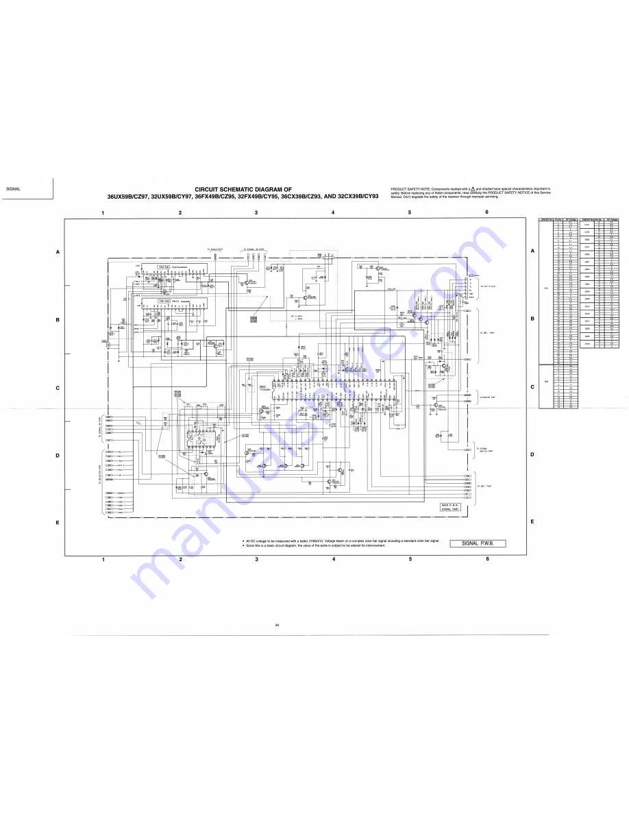 Hitachi 32CX39B Service Manual Download Page 95