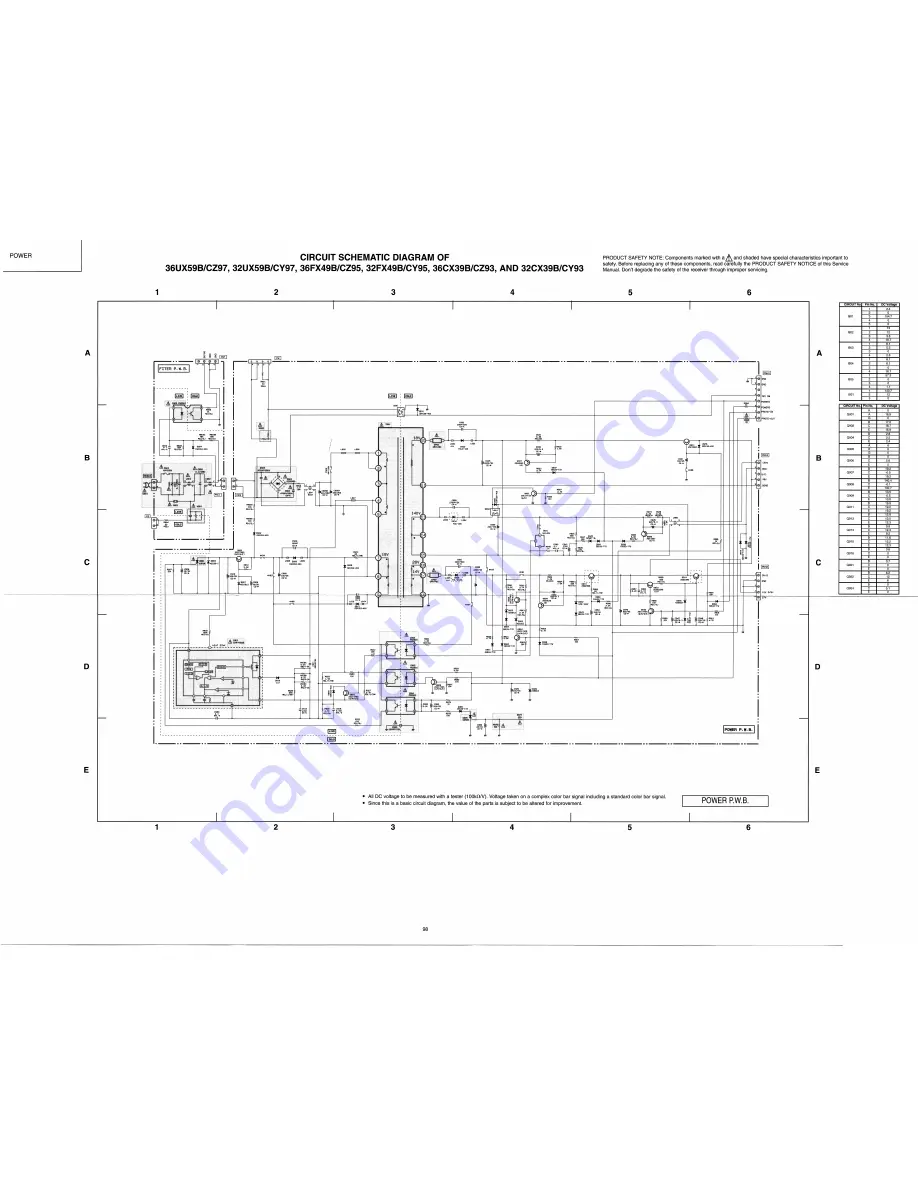 Hitachi 32CX39B Service Manual Download Page 99