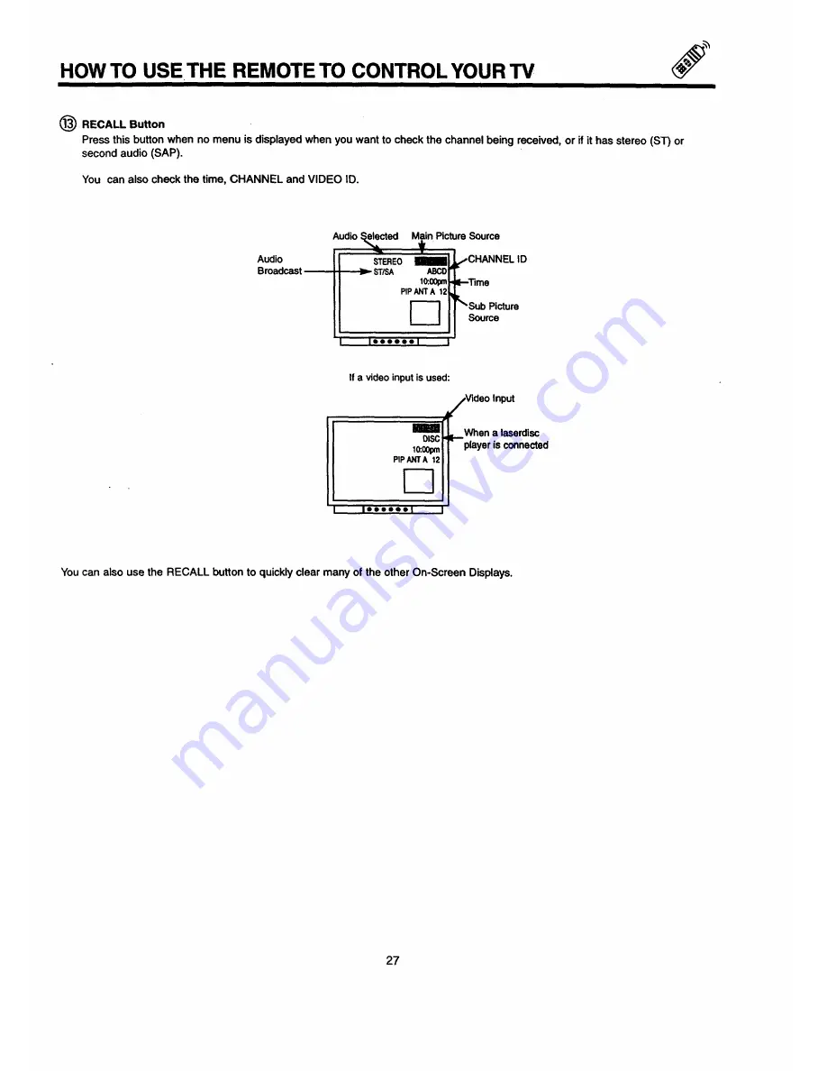 Hitachi 32FX48B Operating Manual Download Page 27