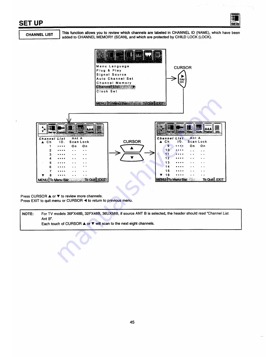 Hitachi 32FX48B Operating Manual Download Page 45