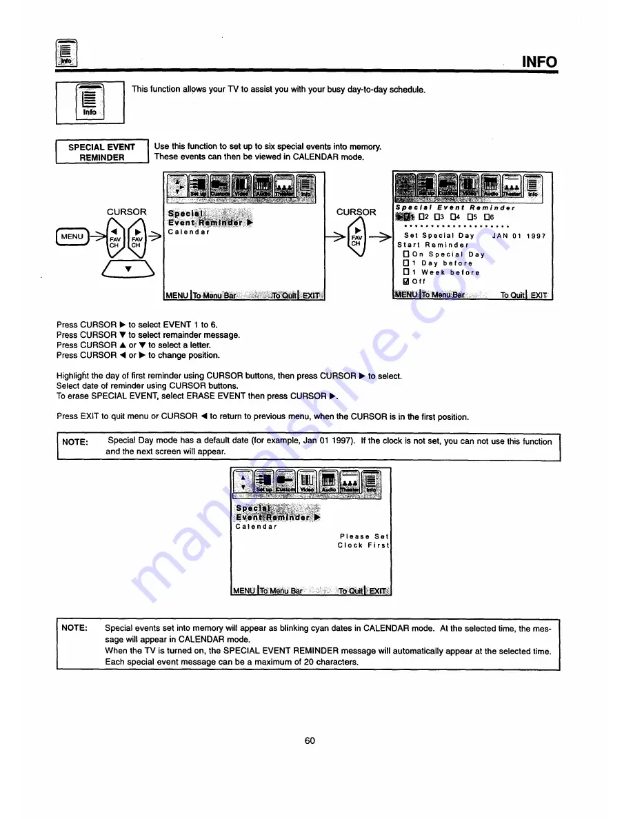 Hitachi 32FX48B Operating Manual Download Page 60