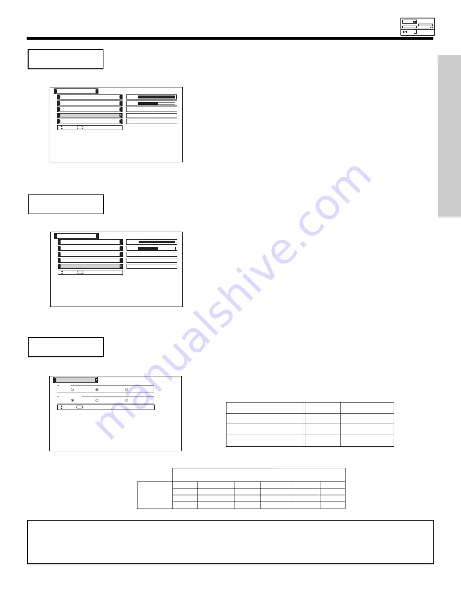 Hitachi 42HDX61 Operating Manual Download Page 85