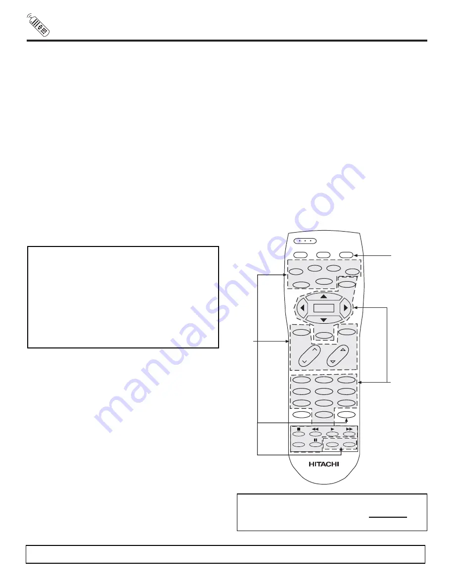 Hitachi 43FWX20B Operating Manual Download Page 30