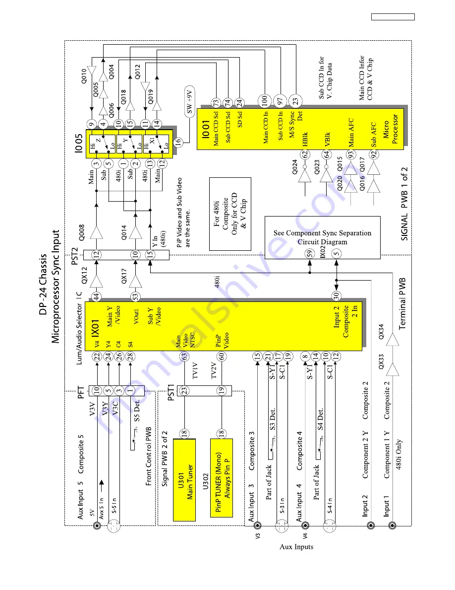 Hitachi 43FWX20B Service Manual Download Page 137