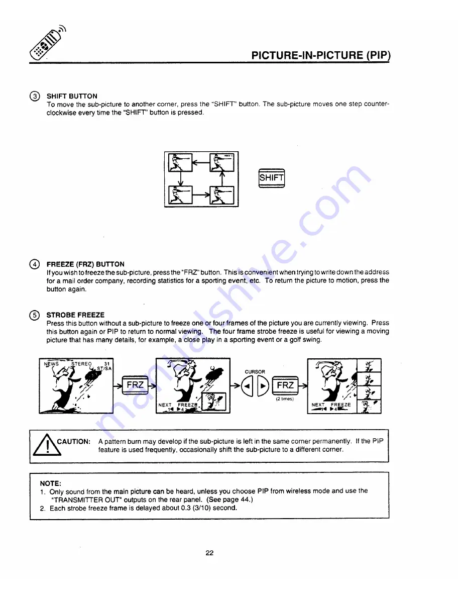 Hitachi 46UX20BA Operating Manual Download Page 22