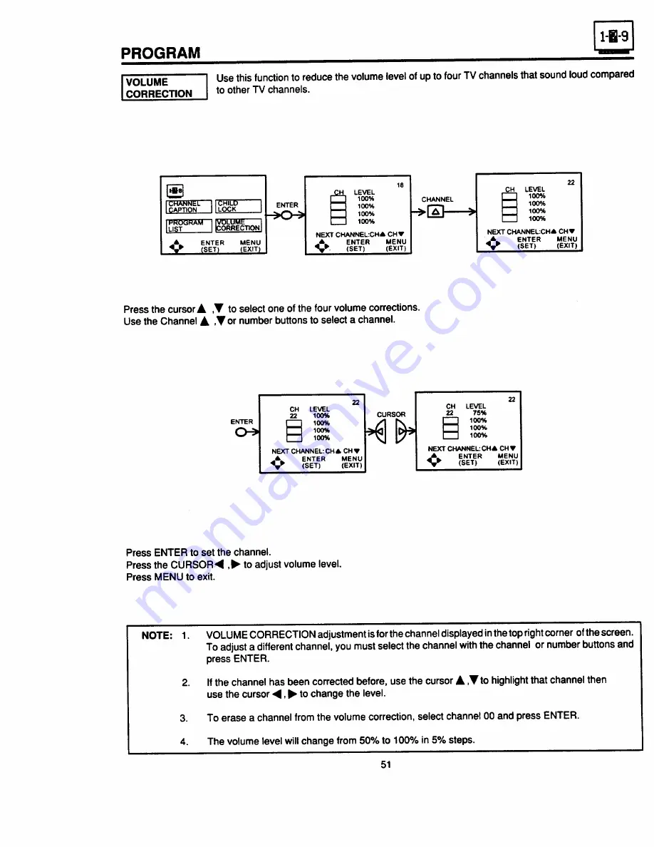 Hitachi 46UX24B Operating Manual Download Page 51