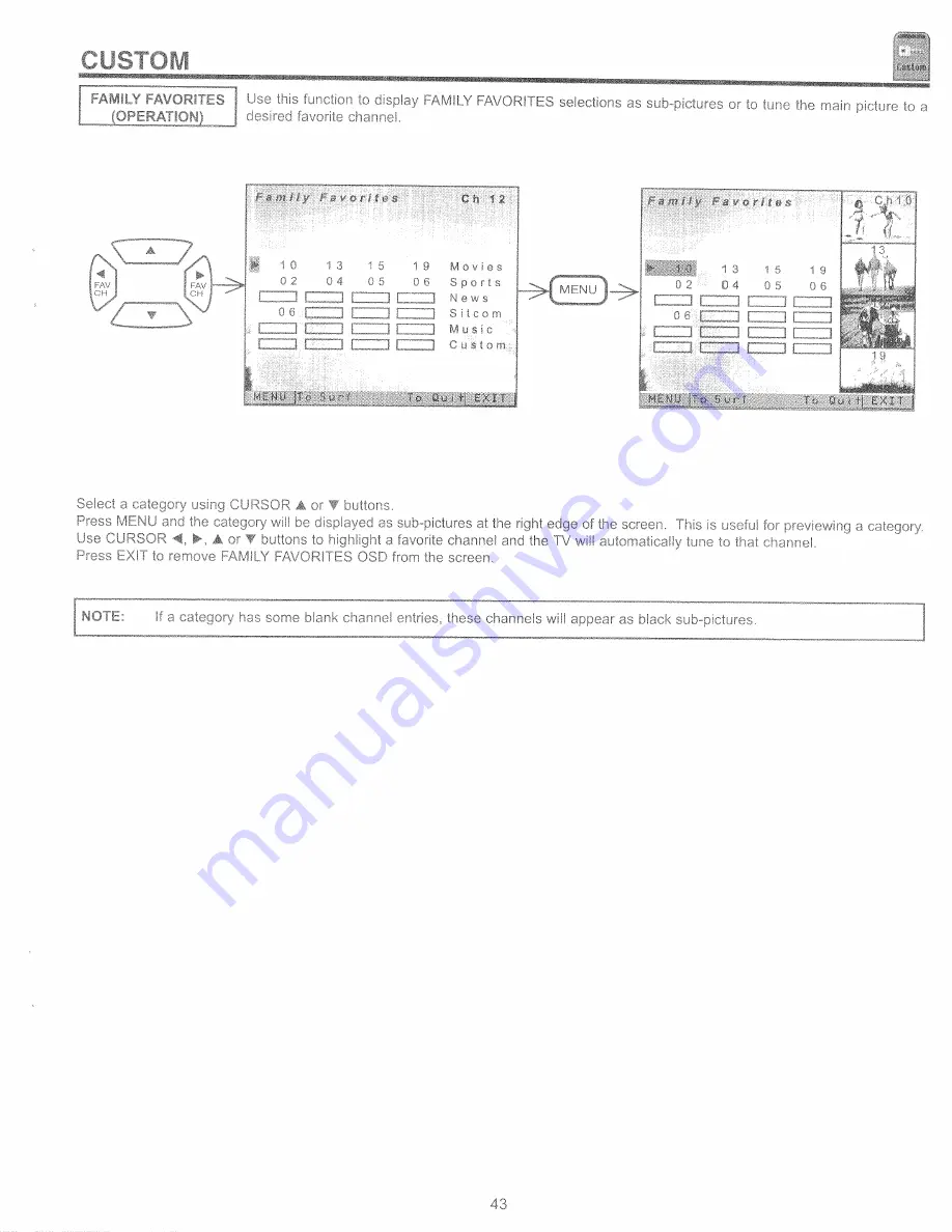 Hitachi 46UX50B Operating Manual Download Page 43