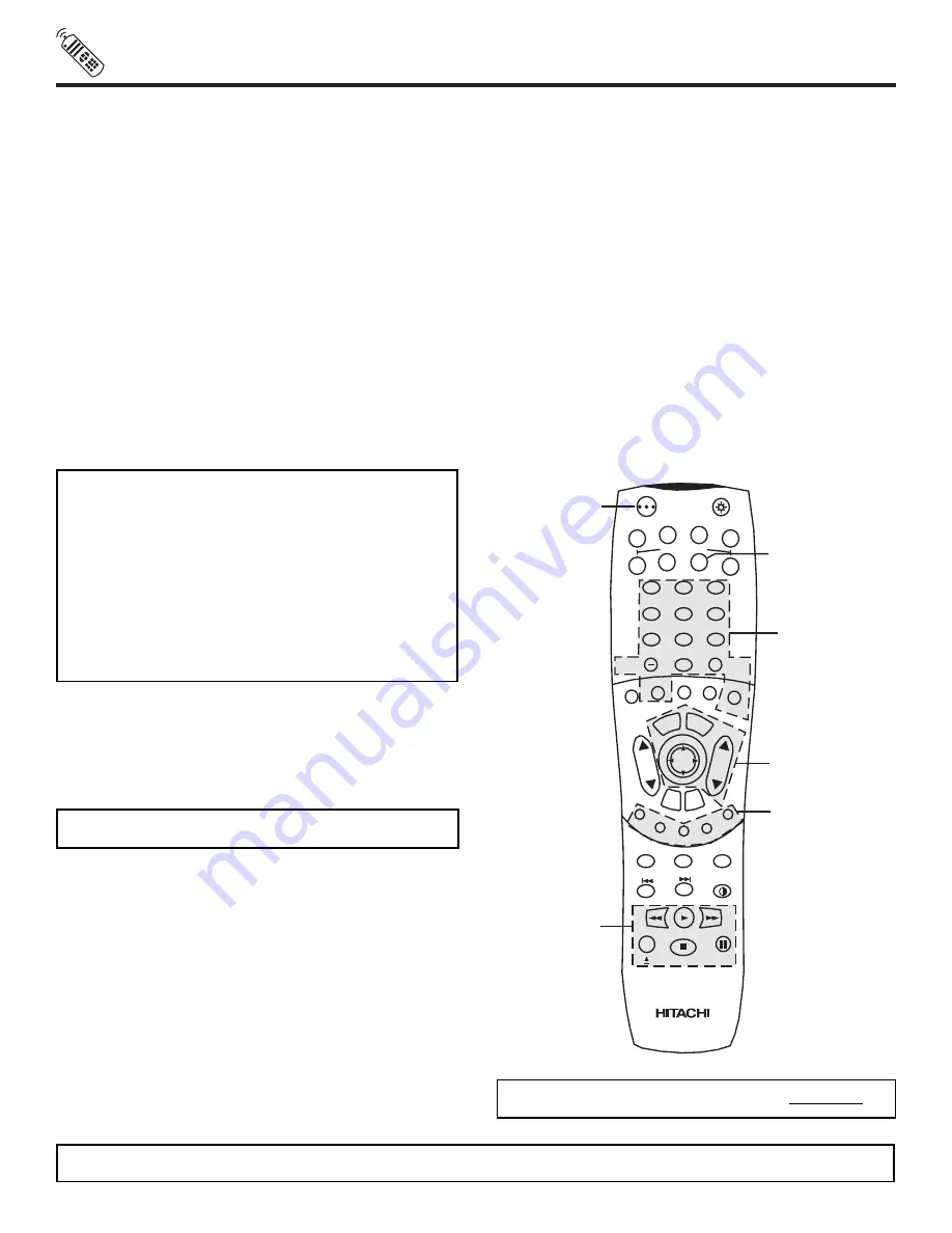 Hitachi 46W500 Operating Manual Download Page 34