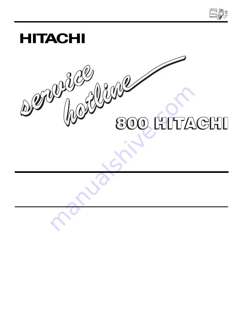 Hitachi 46W500 Operating Manual Download Page 87