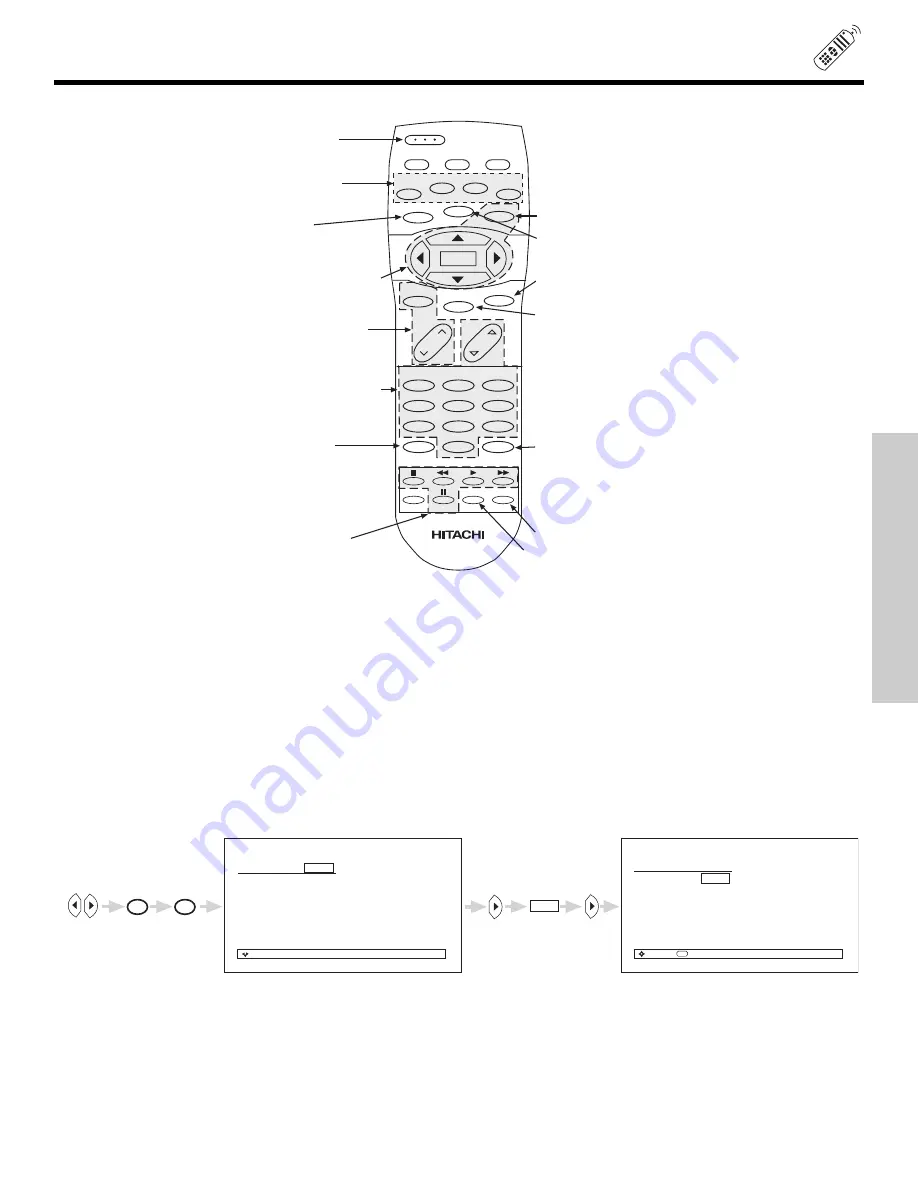 Hitachi 50C10 - LCD Projection TV Скачать руководство пользователя страница 21