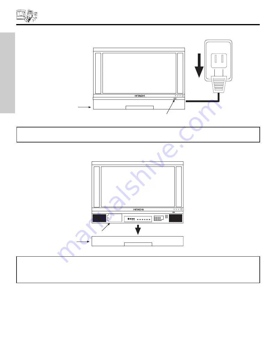 Hitachi 50C10 - LCD Projection TV Operating Manual Download Page 58