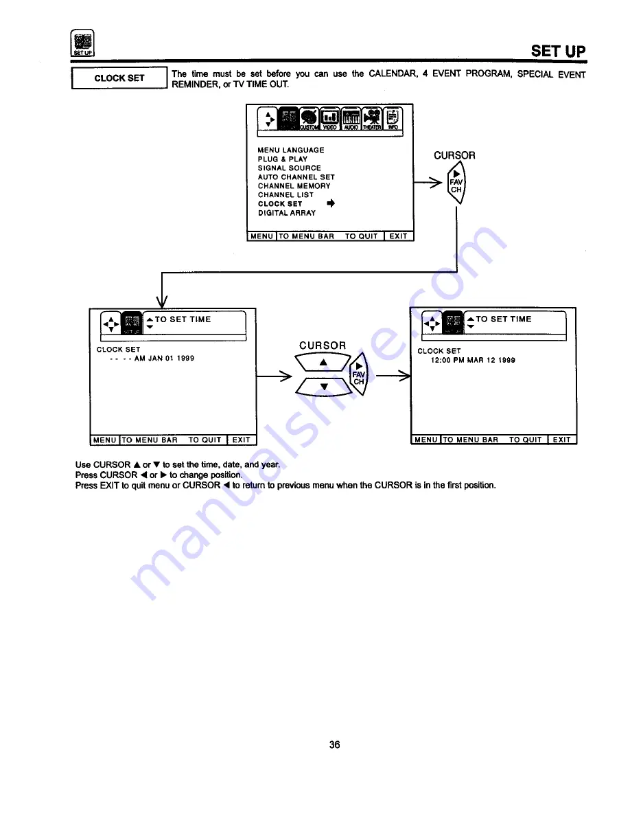 Hitachi 50GX49B Operating Manual Download Page 36