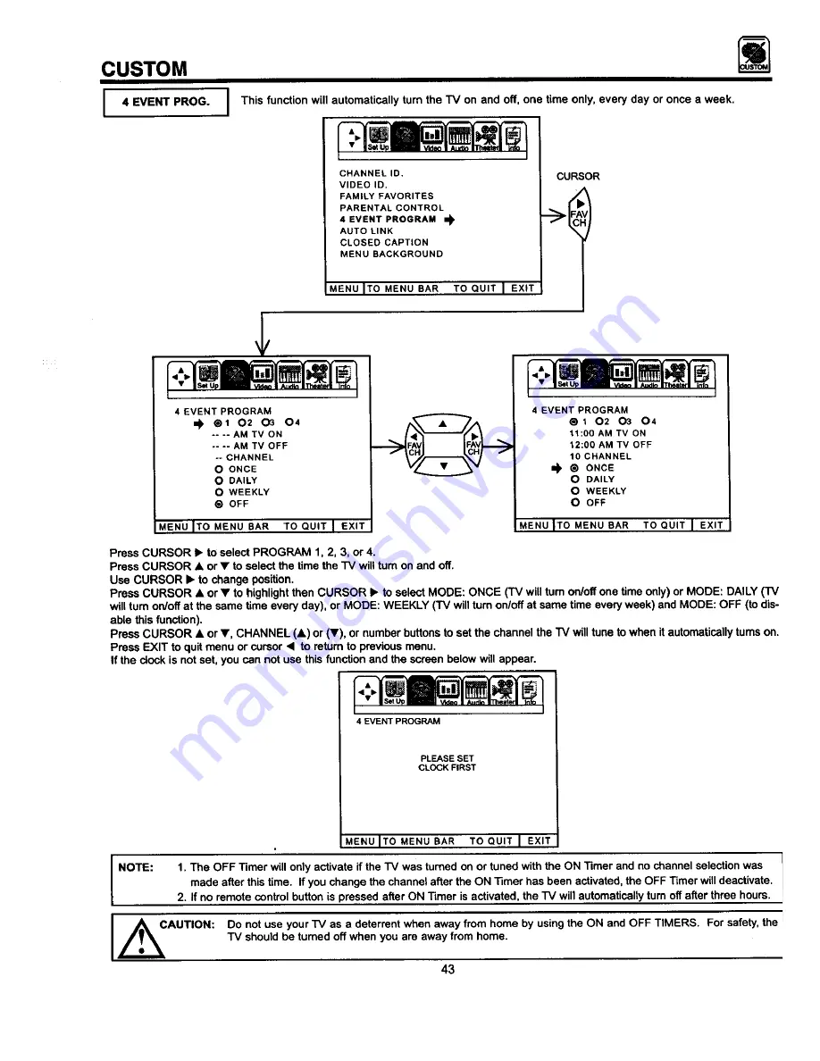 Hitachi 50GX49B Operating Manual Download Page 43