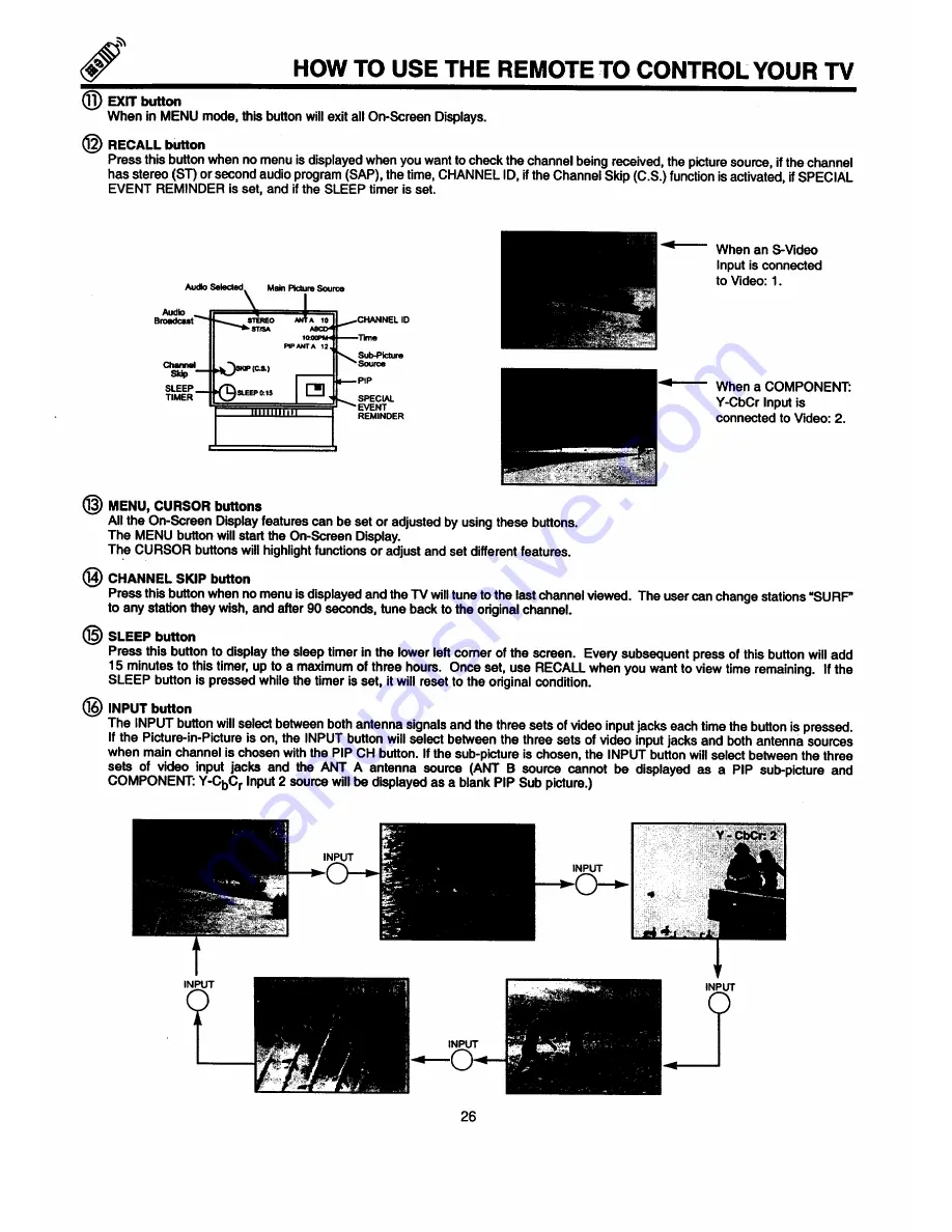 Hitachi 50SBX78B Operating Manual Download Page 26