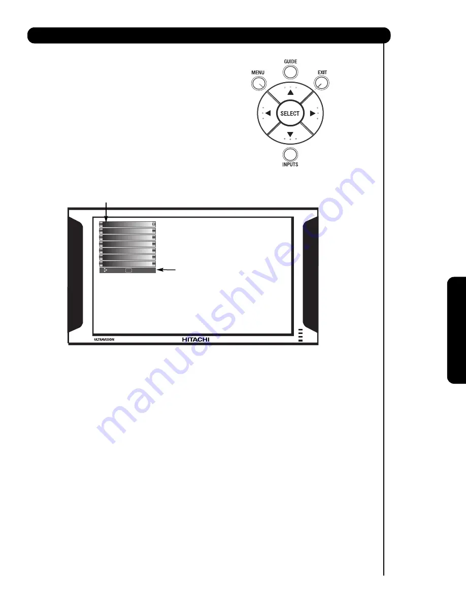 Hitachi 50VG825 Operating Manual Download Page 39