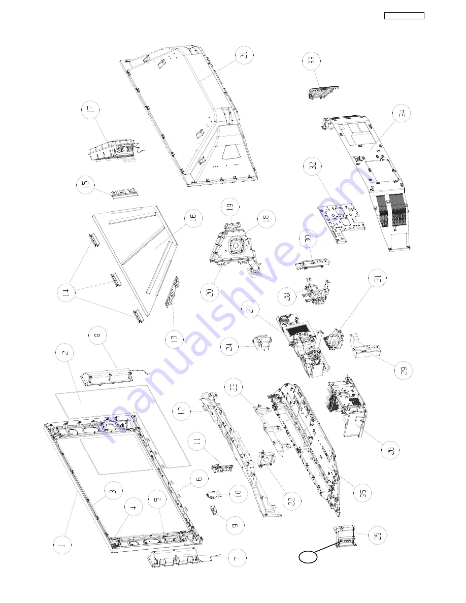 Hitachi 50VX915 - LCD Projection TV Service Manual Download Page 25