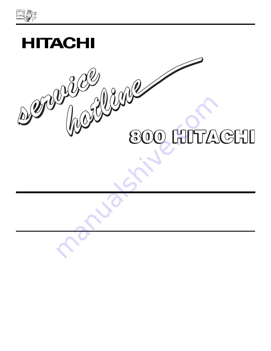 Hitachi 51F520 Operating Manual Download Page 70