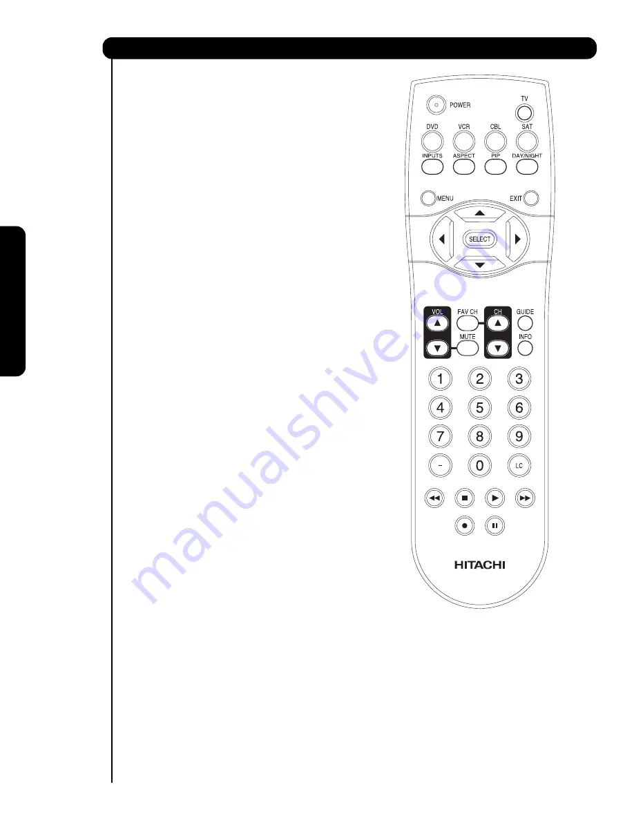 Hitachi 51F710A Скачать руководство пользователя страница 18