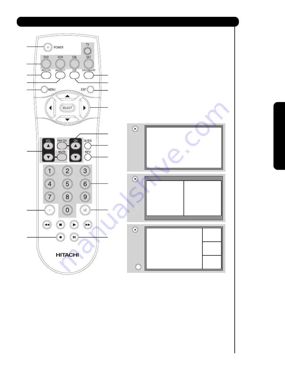 Hitachi 51F710G Operating Manual Download Page 19