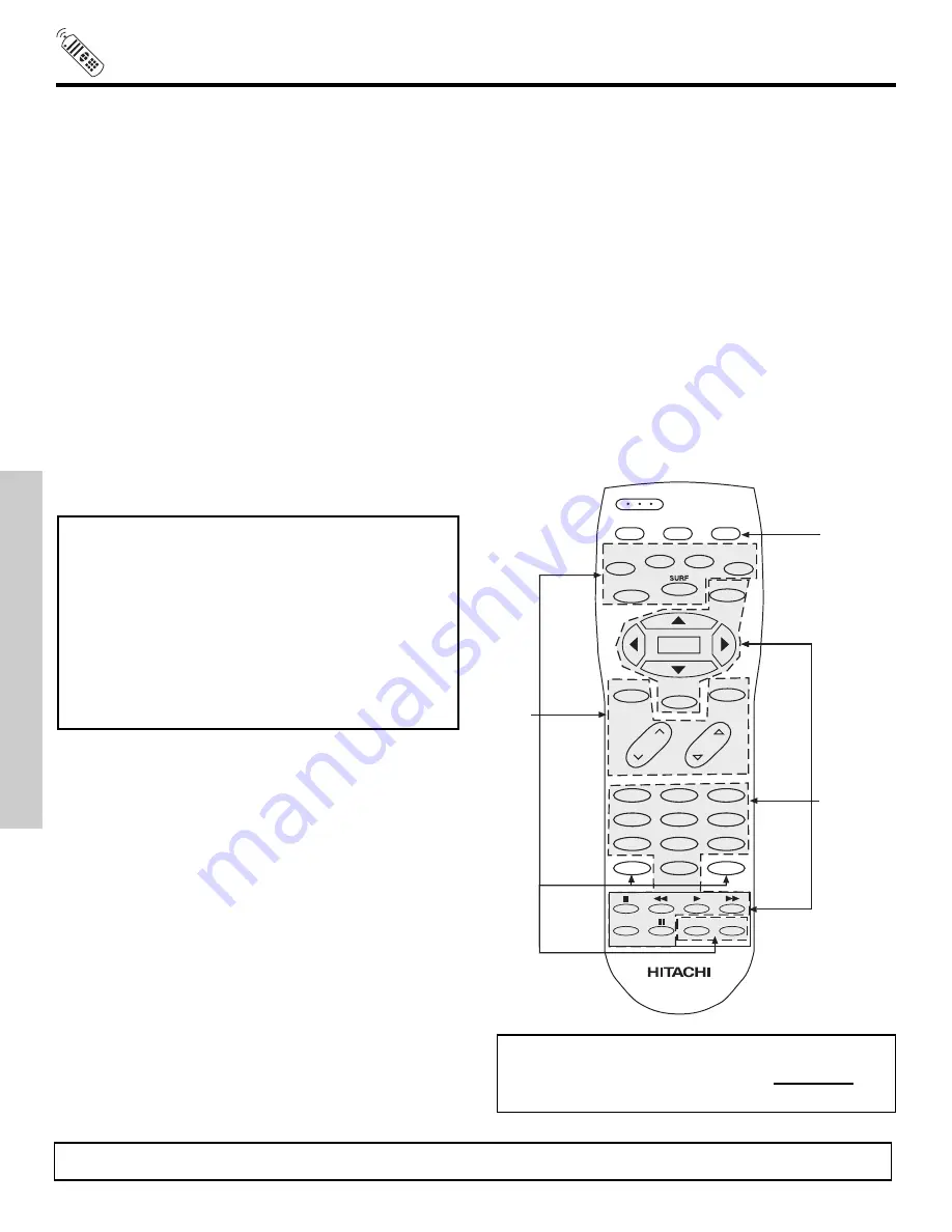 Hitachi 51G500S Operating Manual Download Page 30