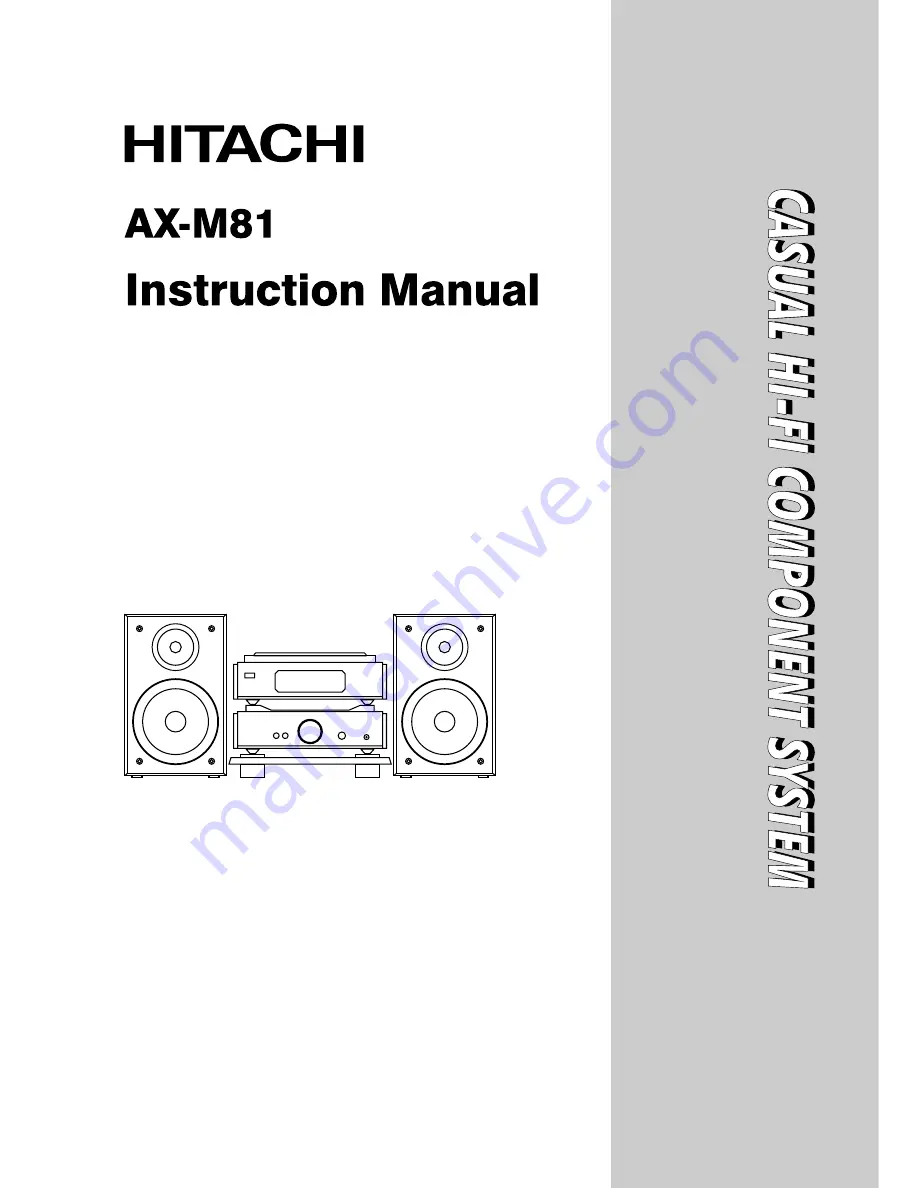 Hitachi AX-M81 Instruction Manual Download Page 1