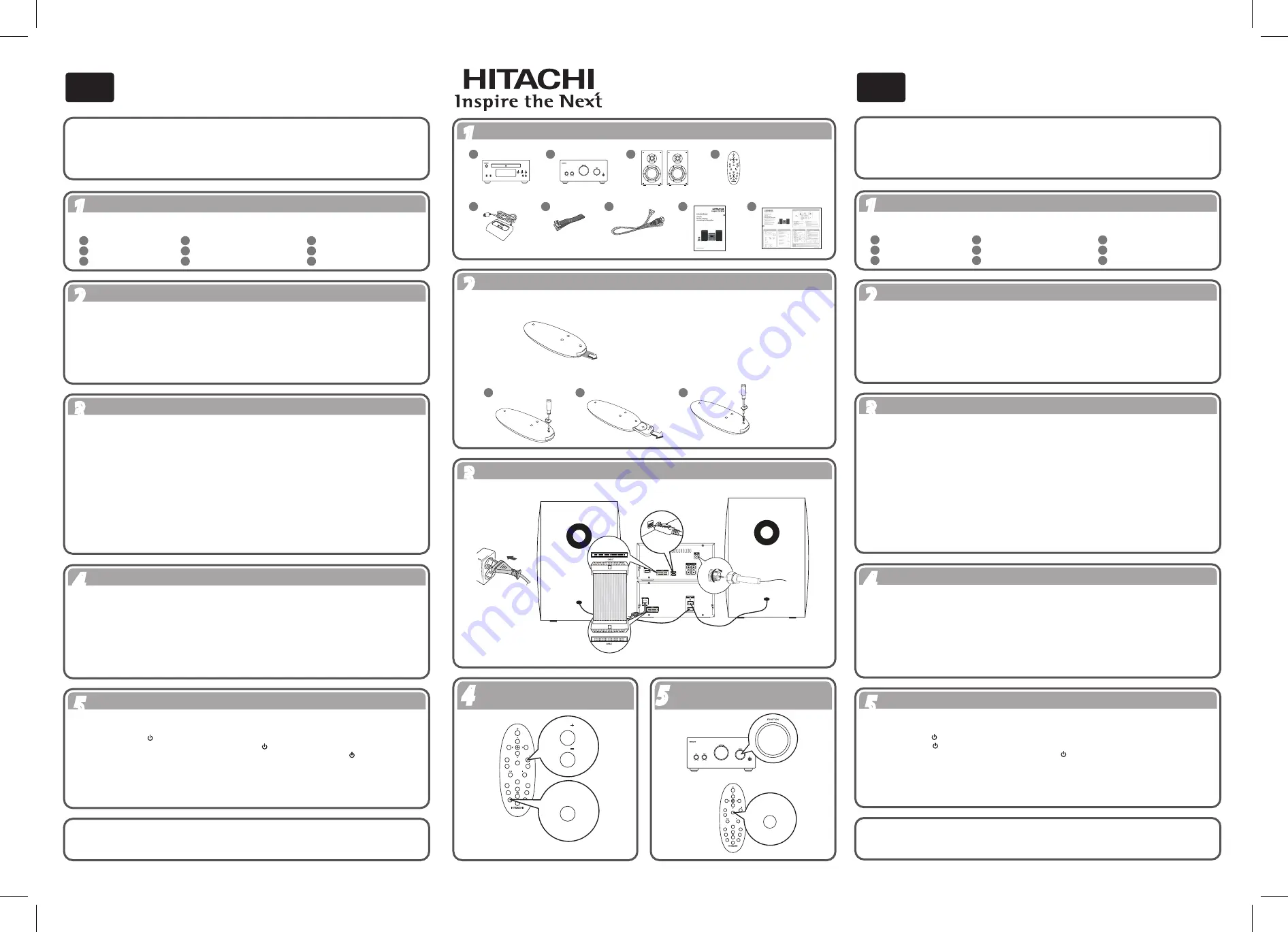 Hitachi AXM1206E Quick Start Manual Download Page 3