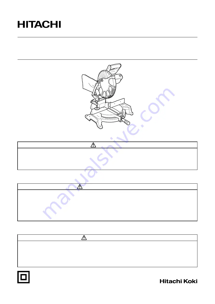 Hitachi C 10FCE Instruction Manual Download Page 1