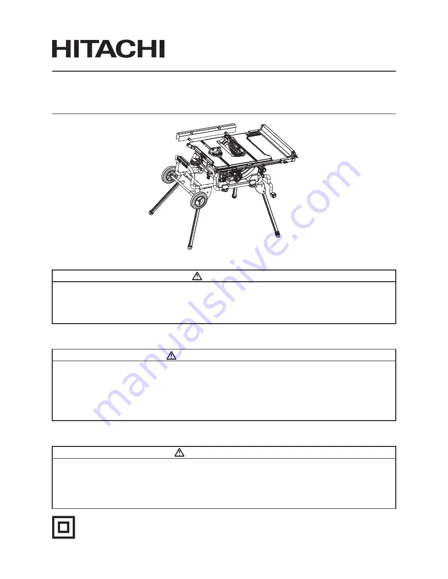 Hitachi C 10RJ Safety Instructions And Instruction Manual Download Page 1