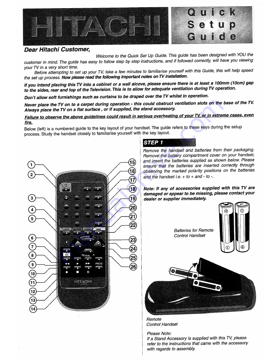 Hitachi C2117T Instructions For Use Manual Download Page 23