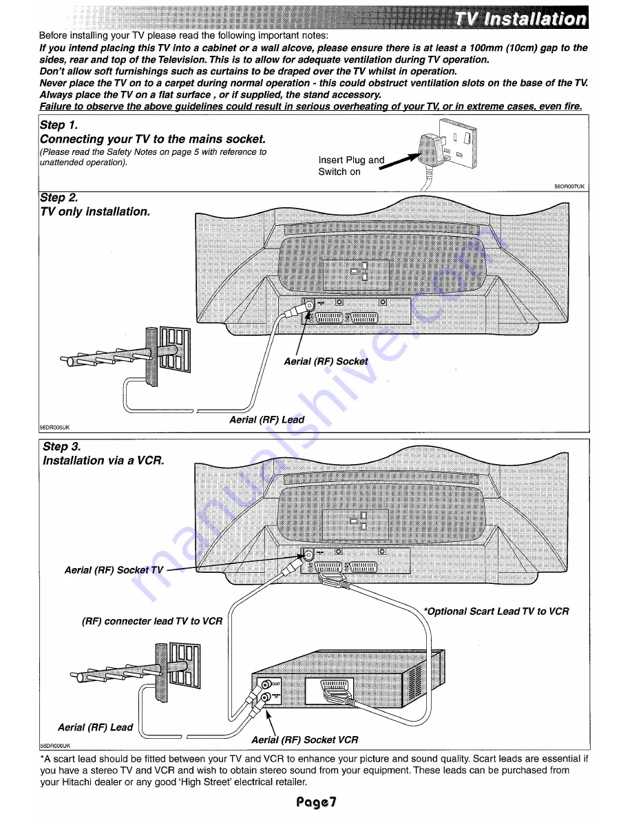 Hitachi C2156TN Скачать руководство пользователя страница 7