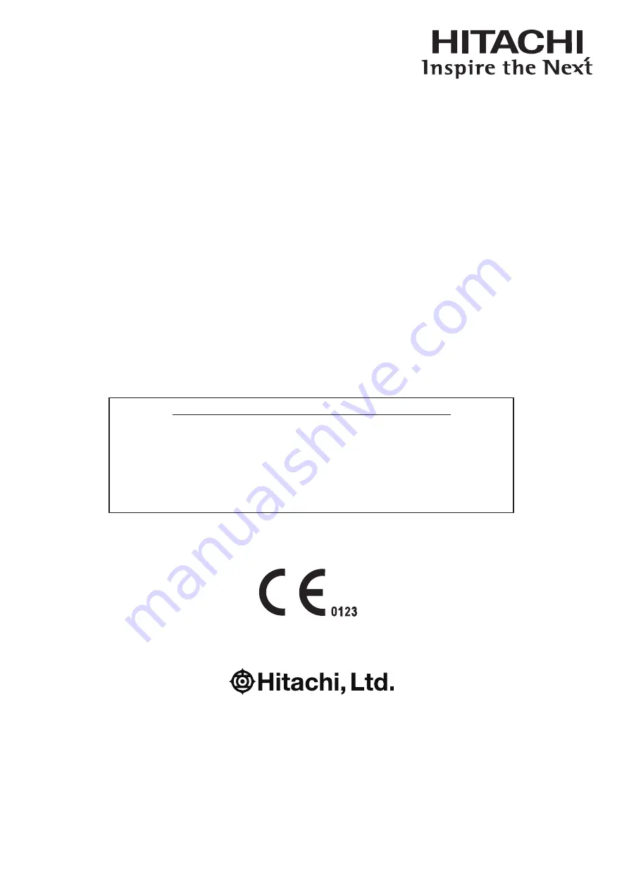 Hitachi C251 Instruction Manual Download Page 1