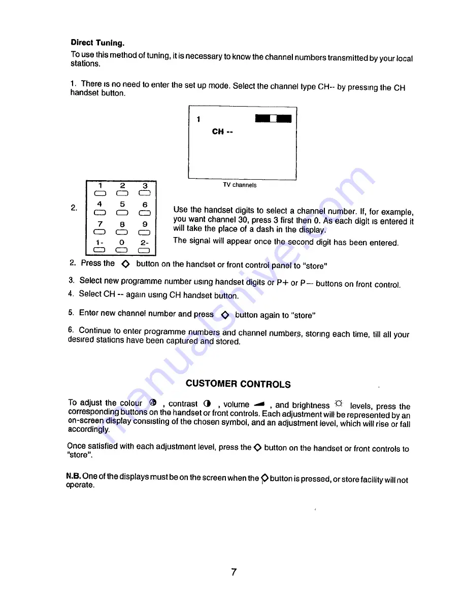 Hitachi C2568TN Operating Manual Download Page 8