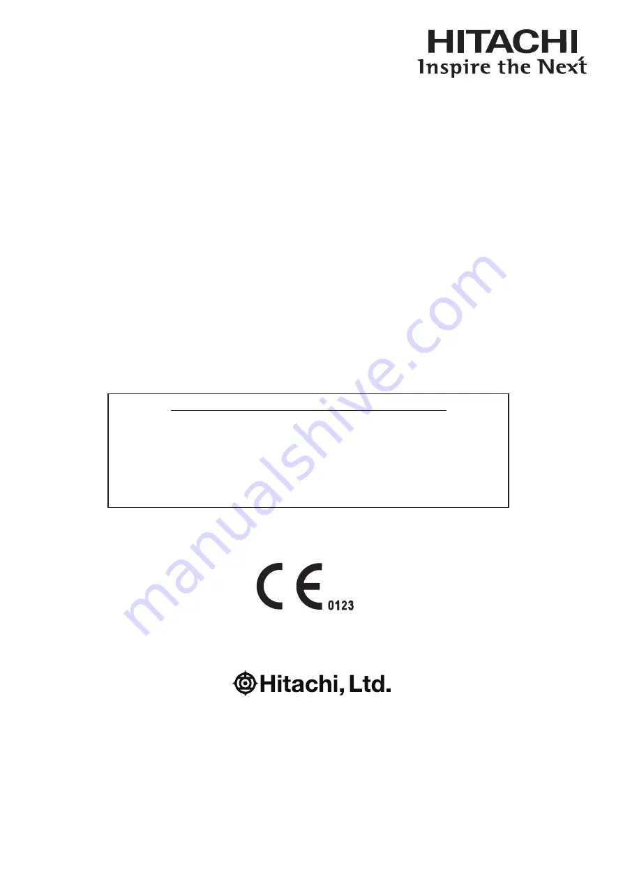 Hitachi C41RP Instruction Manual Download Page 1