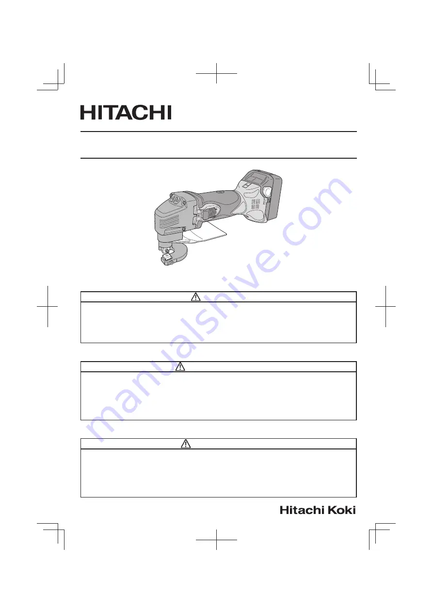 Hitachi CE 18DSL Instruction Manual Download Page 1