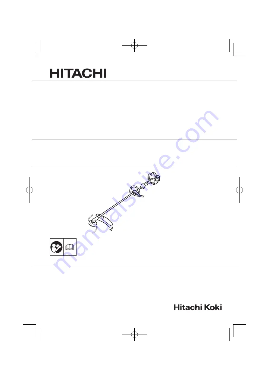 Hitachi CG 22EAB (L) Handling Instructions Manual Download Page 1